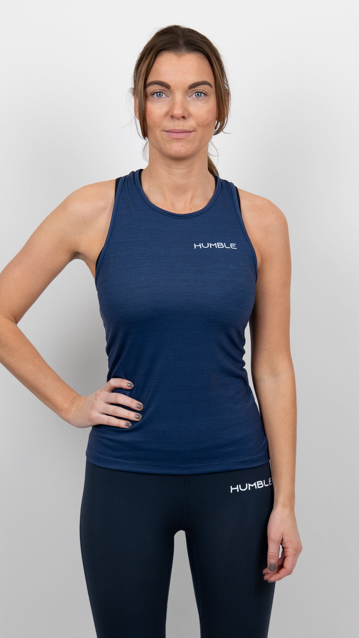 Marinblått träningslinne till dam